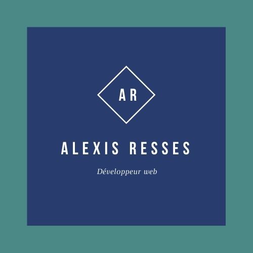 Logo professionnel avec initiales AR représentant Alexis Resses